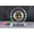 Horloge en cristal promotionnel cristal cadeau table horloge